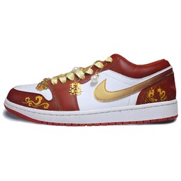 AJ1 Винтажные баскетбольные кроссовки мужские низкие белый Jordan fj3459-160(team240-龙凤呈祥1) | white/red