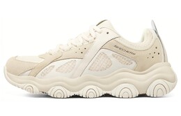 Кроссовки мужские массивные низкие белые бежевые Skechers 237482-wht