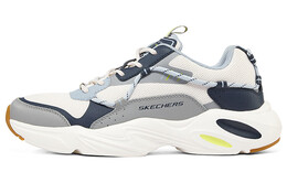 Кроссовки мужские толстые низкие синие/серые/белые/желтые/коричневые Skechers 237430-nvgy