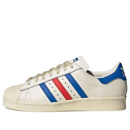 Кроссовки оригинал суперзвезда 82 Adidas, белый hq8876 | cloud white/blue dawn/red