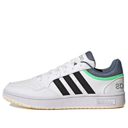 Кроссовки hoops 3.0 низкие классические винтажные туфли Adidas, белый gy4733 | cloud white / core black / wonder white