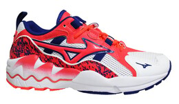 Мужские кроссовки Wave Rider 1 e/red в спортивном стиле Mizuno, белый 4699944 | weiß