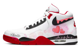 Кроссовки Nike Flight Legacy Vintage Basketball Shoes Men High-top White/red, красный bq4212-100(team10-梦幻爱情) | red