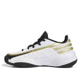 Кроссовки передний корт Adidas, белый id8593 | cloud white/core black/gold metallic