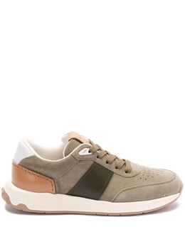 Замшевые кроссовки Tod's с кожаной отделкой, зеленый xxm63k0gt80sob | зеленый