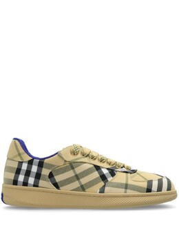 Burberry кроссовки с узором тартан, нейтральный цвет 8096388 | нейтральный цвет