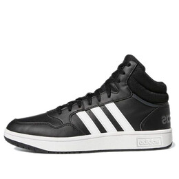 Кроссовки hoops 3.0 mid классические винтажные туфли Adidas, черный gw3020 | core black / cloud white / grey six