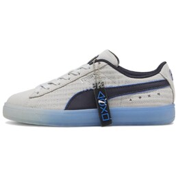 Мужские замшевые кроссовки для скейтбординга Puma, Gray/Blue 396246-01 | gray/blue