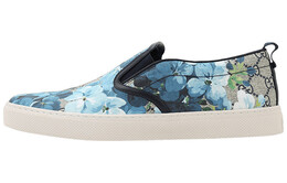 Кроссовки Gucci Gg Supreme Canvas Slip-On 'Blue Floral' 546152 ku2e0 8471