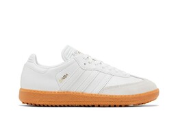 Кроссовки Adidas Samba Spikeless Golf Crystal White Gum, белый ih5169 | crystal white gum