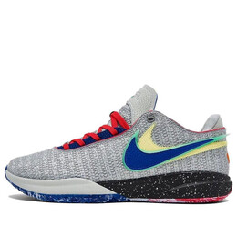 Кроссовки Nike LeBron 20 'Nike Lifer', цвет light silver / hyper royal-lemon chiffon-safety orange dj5423-002 | light silver / hyper royal-lemon chiffon-safety orange