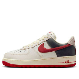 Кроссовки Nike Air Force 1 Low '07 Premium 'White Gym Red', белый fq8743-121 | summit white/gym red/coconut milk/hemp