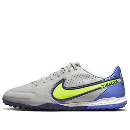 Кроссовки Nike React Legend 9 Pro TF Turf Soccer Shoes Grey/Yellow, серый da1192-075 | gray/blue/yellow