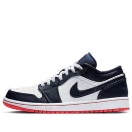 Nike Кроссовки Air Jordan 1 Retro Low 'Obsidian Ember Glow', цвет obsidian/ember glow-white 553558-481 | obsidian/ember glow-white