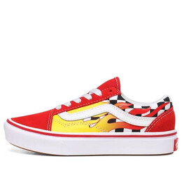 Кроссовки comfycush old skool kids checkerboard red Vans, красный vn0a4uhaxwc | red/black/white
