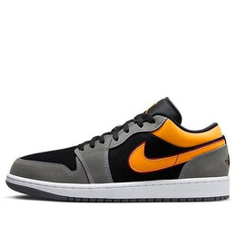 Nike Кроссовки Air Jordan 1 Low SE 'Black Graphite Vivid Orange', черный fn7308-008 | black/vivid orange-lt graphite-cardinal red-white