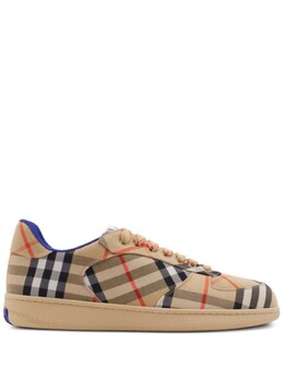 Burberry кроссовки Box в клетку, нейтральный цвет 8095276 | нейтральный цвет
