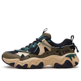 Кроссовки fluid v 'black green comfort' Fila, черный f12m412105fbc | black/green/cream/teal