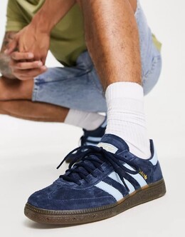 Темно-синие кроссовки на резиновой подошве Adidas Handball Spezial 123114801 | azul marino