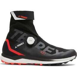Кроссовки Adidas Terrex Agravic Tech Pro Trail Black Solar Red, черный/красный/белый fu7634