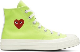 Кроссовки Converse Comme des Garçons PLAY x Chuck 70 High Bright Green, зеленый 168299c | green
