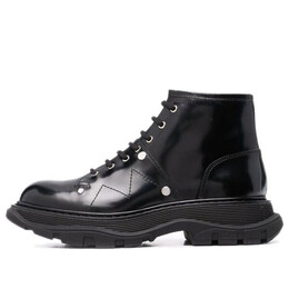 Кроссовки ankle leather boot 'black' Alexander McQueen, черный 595469whz811081 | black