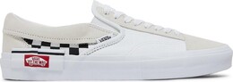 Кеды Vans Slip-On CAP White Black Checkerboard, белый vn0a3wm527i | white