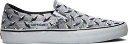 Кеды Vans Supreme x Classic Slip-On Pro Diamond Plate White, белый vn0a347vtef | white