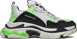 Кроссовки Balenciaga Triple S Sneaker White Green Fluo, белый 536737 w09o6 9063 | white