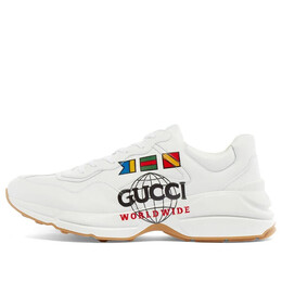 Кроссовки rhyton 'worldwide - white' Gucci, белый 599146-drw00-9014 | white