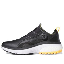 Кроссовки solarmotion boa golf shoes 'core black dark silver metallic' Adidas, черный gv9389 | core black / dark silver metallic / solar gold