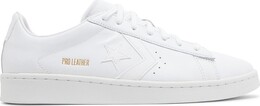 Кроссовки Converse Pro Leather Low Triple White, белый 167239c | white