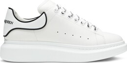 Кроссовки Alexander McQueen Oversized Sneaker White Black, белый 625156 whxmt 9074 | white