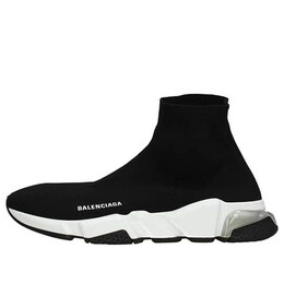 Кроссовки speed trainer 'clear sole - black' Balenciaga, черный 607544w05gg1010 | black/white