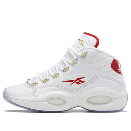Кроссовки question mid 'dr. j' Reebok, белый gx0230 | footwear white/footwear white/vector red