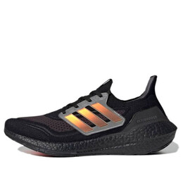 Кроссовки ultraboost 21 'black iridescent' Adidas, мультиколор gx5236 | carbon black/orangeyellow