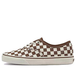 Кроссовки authentic checkerboard 'white brown' Vans, белый vn000bw5bro | white/brown