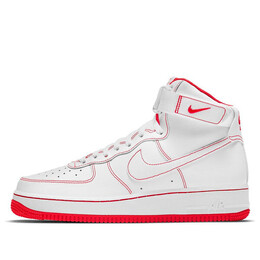Кроссовки air force 1 high '07 'university red' Nike, белый cv1753-100 | white/red
