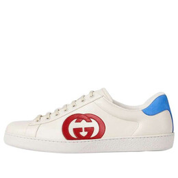 Кроссовки ace 'interlocking g - white red blue' Gucci, белый 625783-1xg70-9102 | white