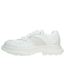 Кроссовки tread suede-panelled leather trainers 'white' Alexander McQueen, белый 627222whrh59071 | white