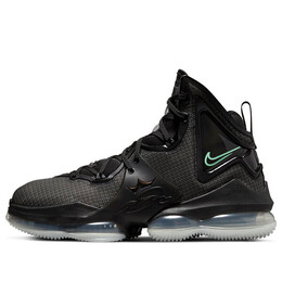 Кроссовки lebron 19 'black green glow' Nike, черный cz0203-003 | black/green