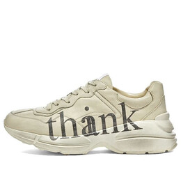 Кроссовки rhyton 'think & thank' Gucci, бежевый 636343-a9l00-9522 | beige/white