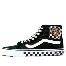 Кроссовки vault sk8-hi reissue tiger check 'black white' Vans, черный vn0a2xsbvx1 | black/white