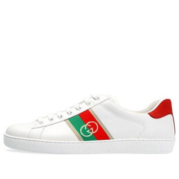 Кроссовки ace 'interlocking g - white' Gucci, белый 644749-1xgm0-9063 | white/red/green