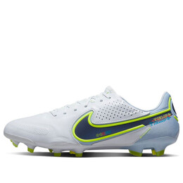 Кроссовки tiempo legend 9 elite fg 'grey blackened blue' Nike, серый cz8482-054 | football grey/light marine/rush orange/blackened blue