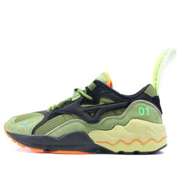Кроссовки wave rider 'olive green orange' Mizuno, зеленый d1gd203135 | olive green/orange