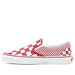 Кроссовки classic slip-on 'red mix checker' Vans, красный vn0a38f7vk5 | red