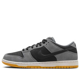 Кроссовки sb dunk low pro 'black smoke grey' Nike, серый hf3063-001 | dark smoke grey/black