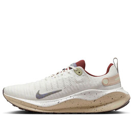 Кроссовки reactx infinity run flyknit 4 'sail white tan' Nike, мультиколор hf5710-101 | sail/grey/red/tan