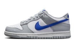 Кроссовки Nike Dunk Low Mini Swoosh, серый/белый/синий fn3878-001